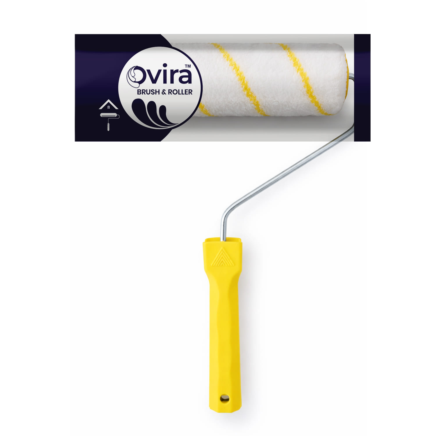Ovira 9 Inch Yellow Line Nut Roller