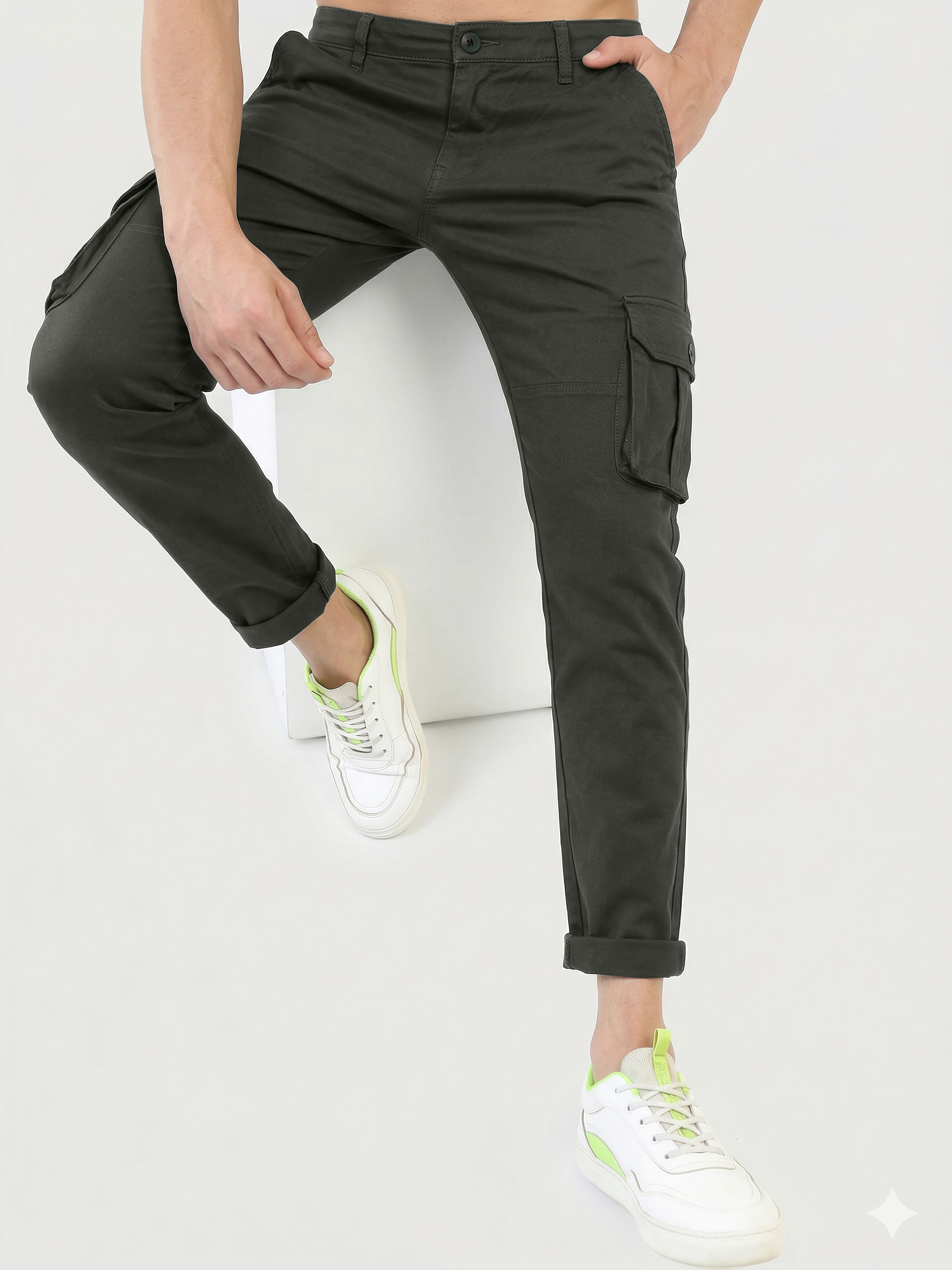 Authenzaa Men's Cargo Pant RECP059