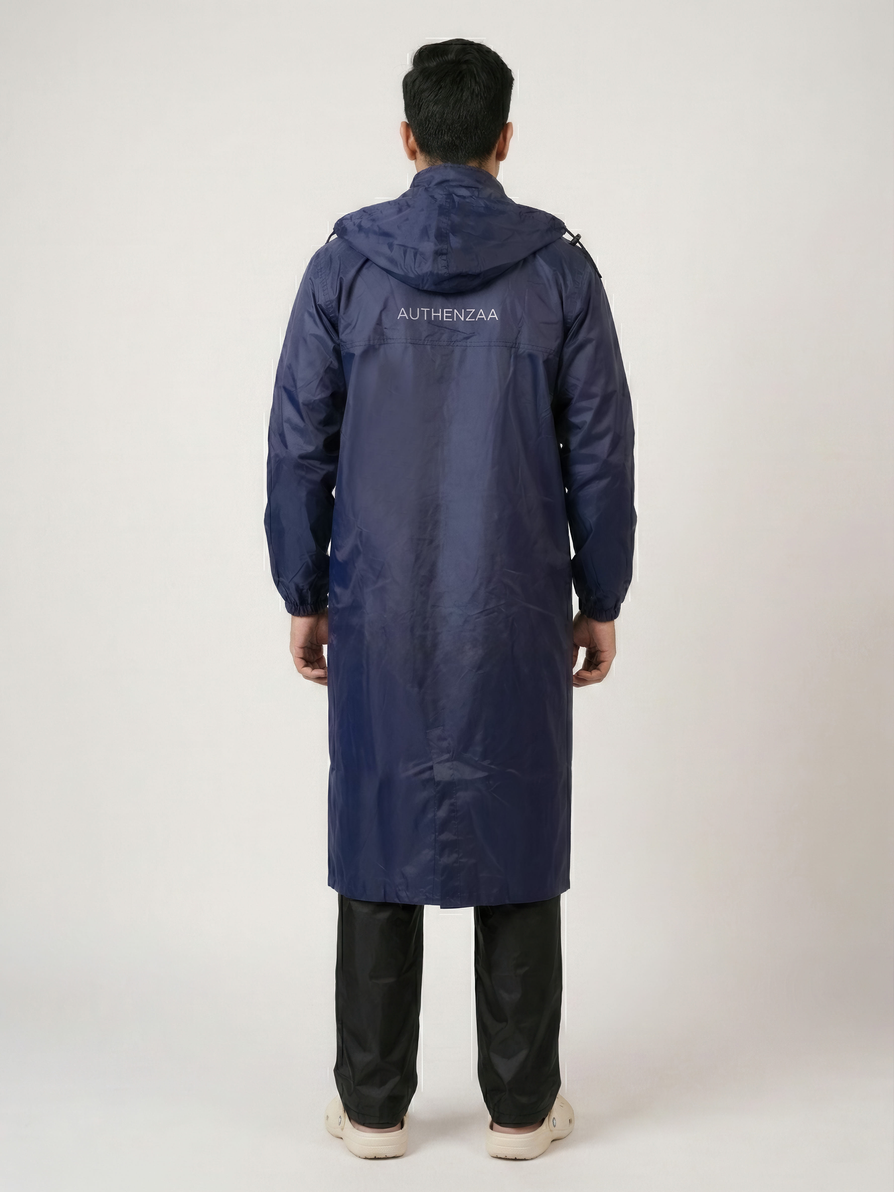 Authenzaa Men's Long Raincoat ARMR003