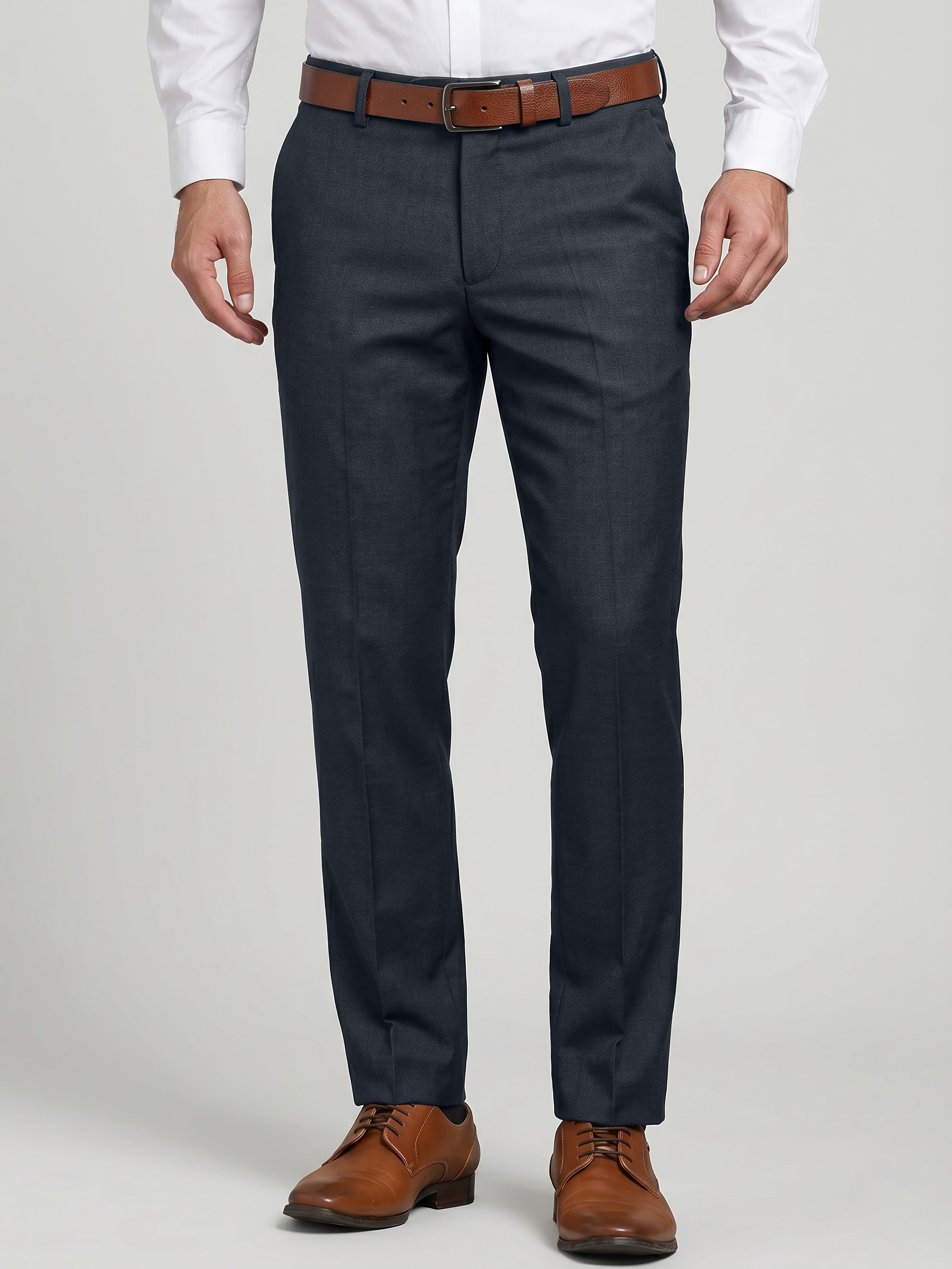 Authenzaa Men's Flexi Formal Trouser SYFF002
