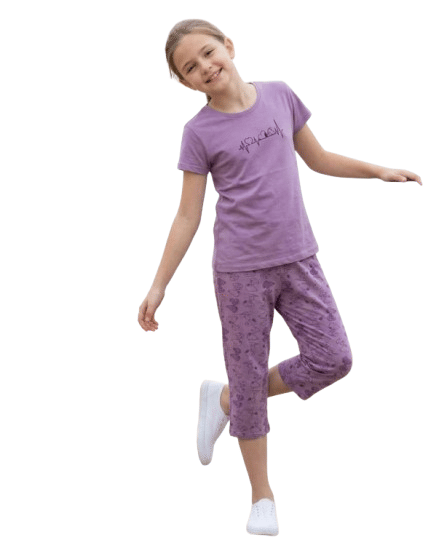 Authenzaa Kids Girl Capri Set ACGCS013