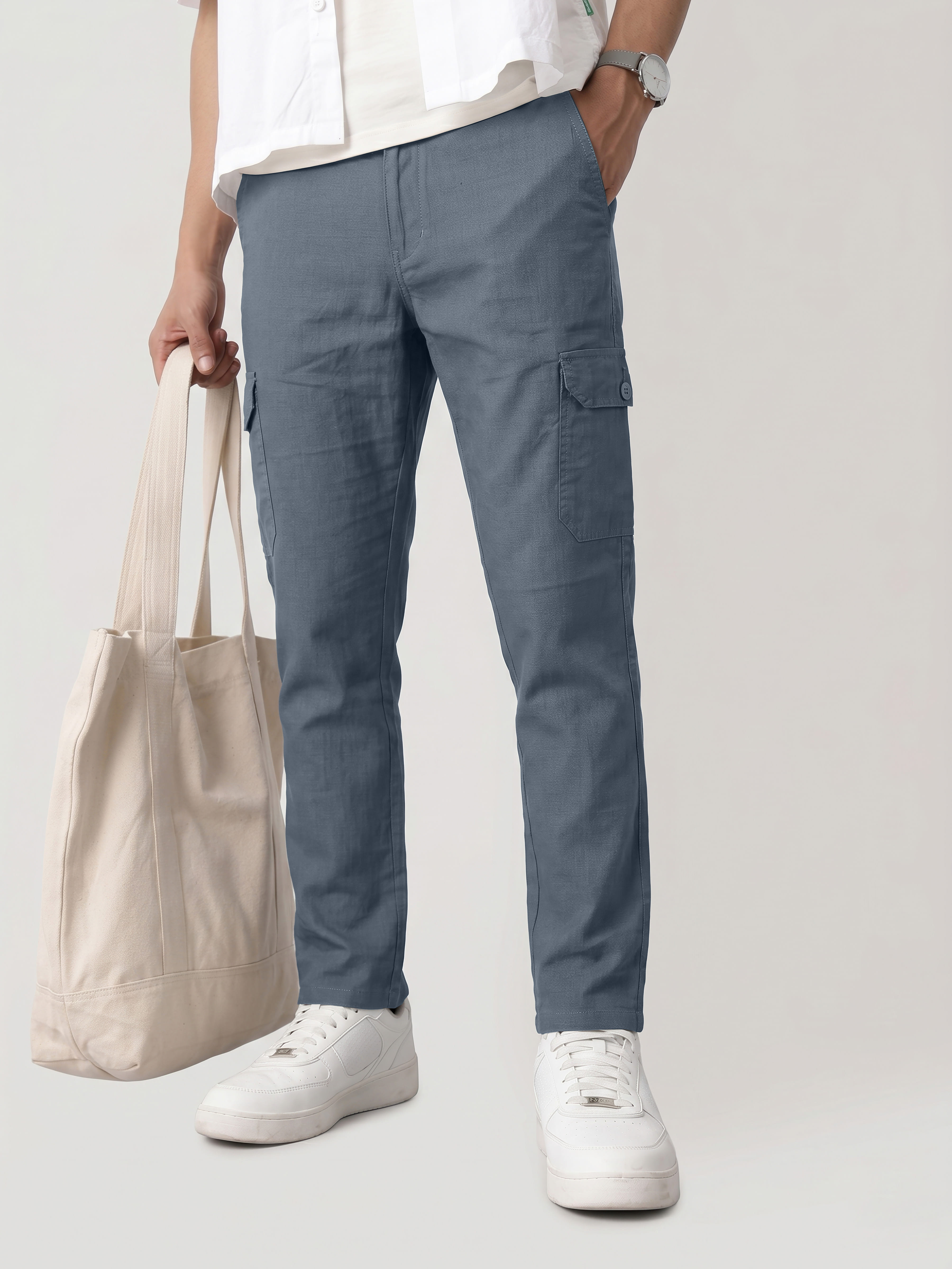 Authenzaa Men's Cargo Pant RECP063