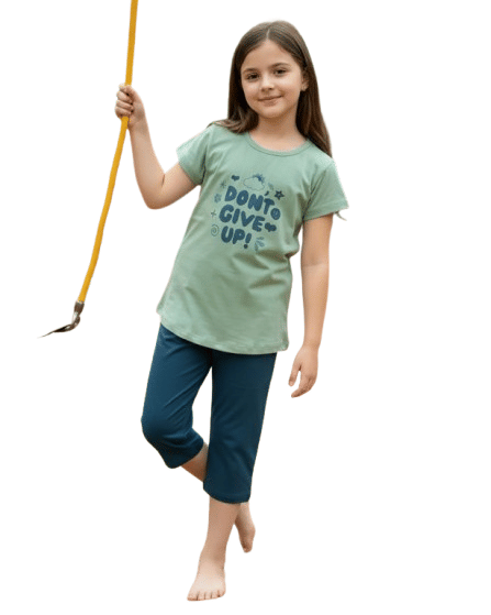 Authenzaa Kids Girl Capri Set ACGCS019