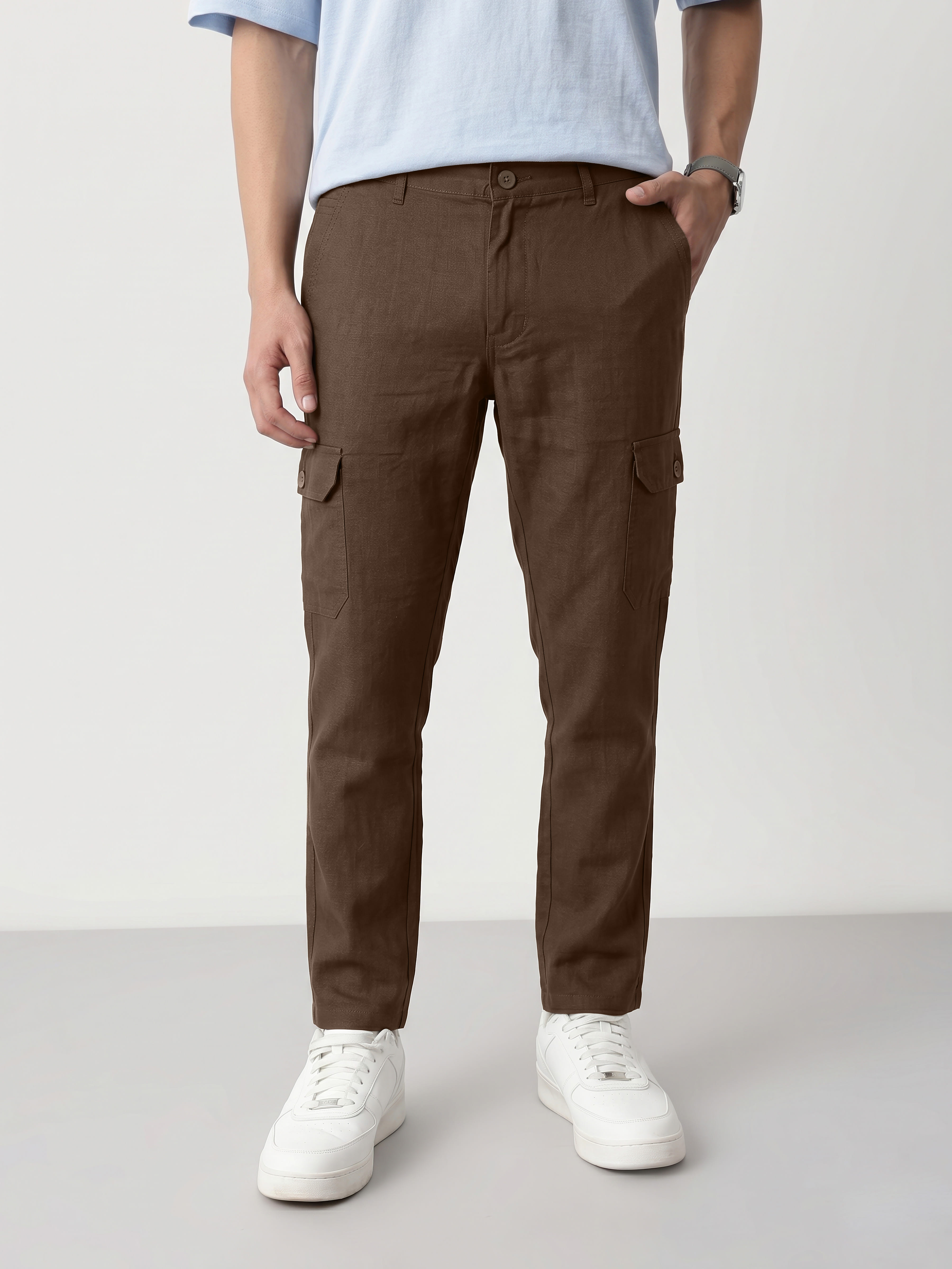 Authenzaa Men's Cargo Pant RECP064