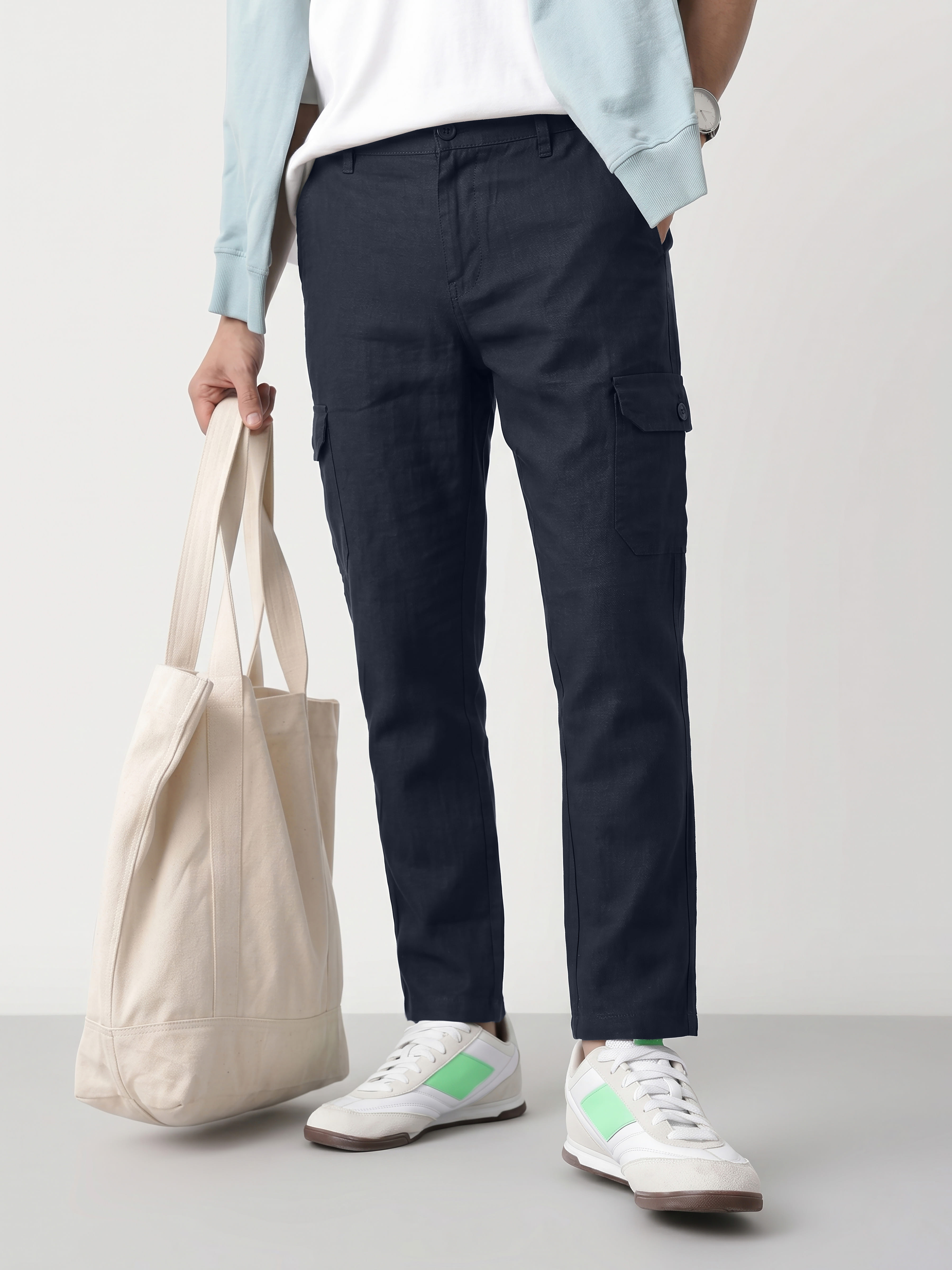 Authenzaa Men's Cargo Pant RECP066