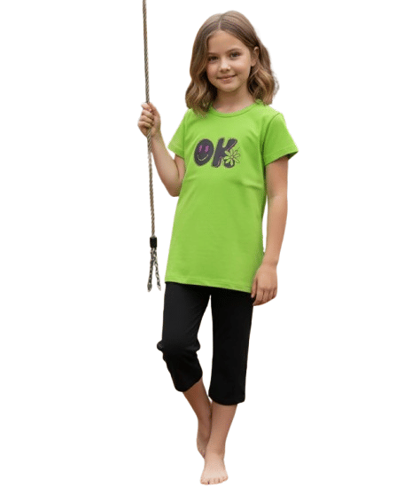 Authenzaa Kids Girl Capri Set ACGCS020