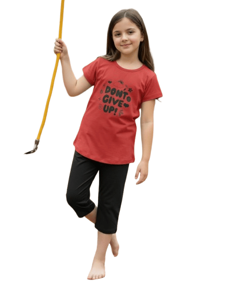 Authenzaa Kids Girl Capri Set ACGCS021