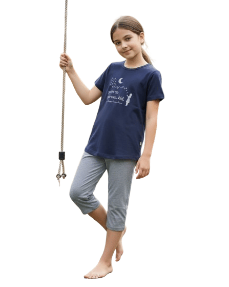 Authenzaa Kids Girl Capri Set ACGCS022