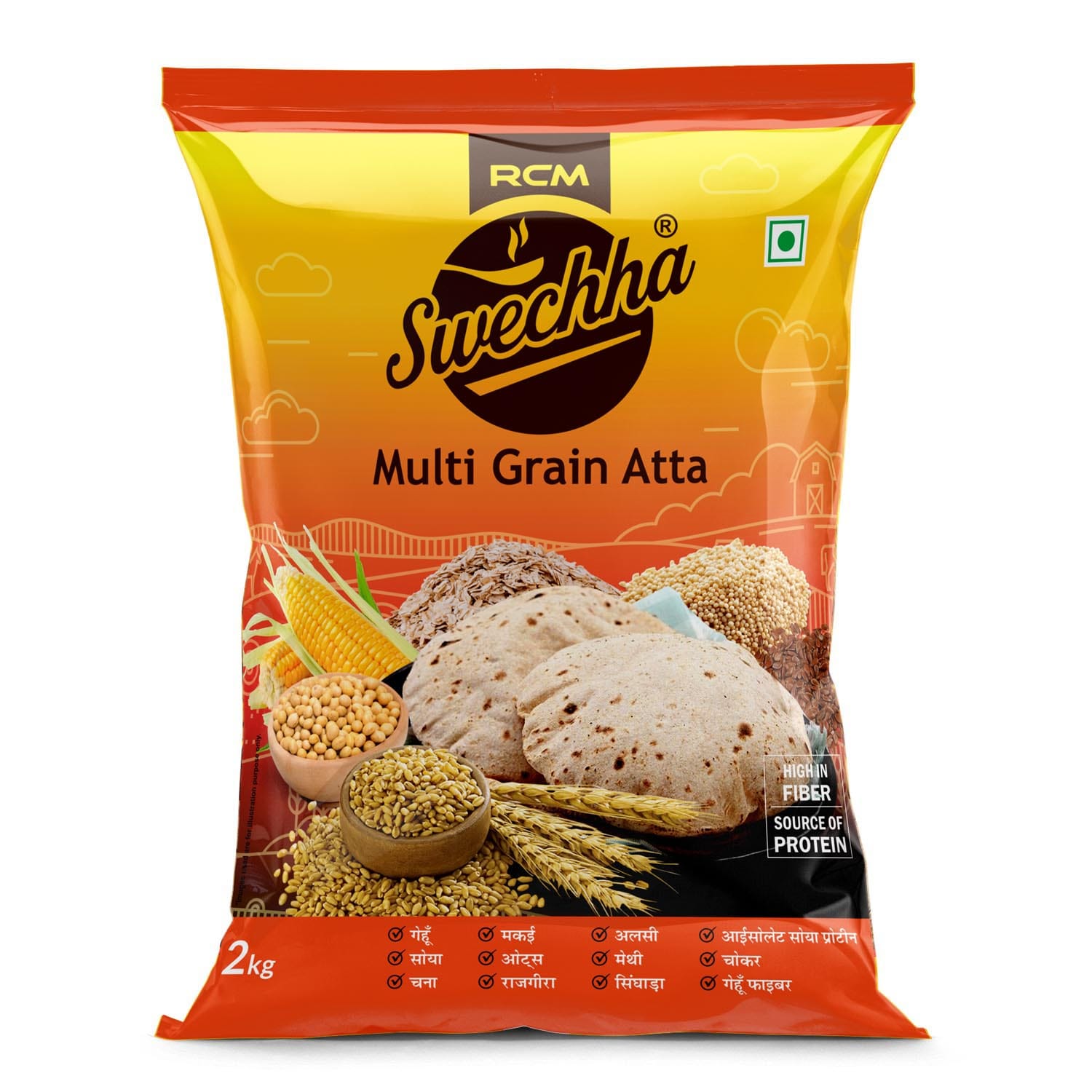 Swechha Multi Grain Atta, 2 kg
