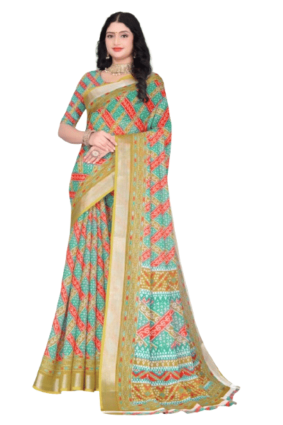 Authenzaa Women's Saree ASWS430