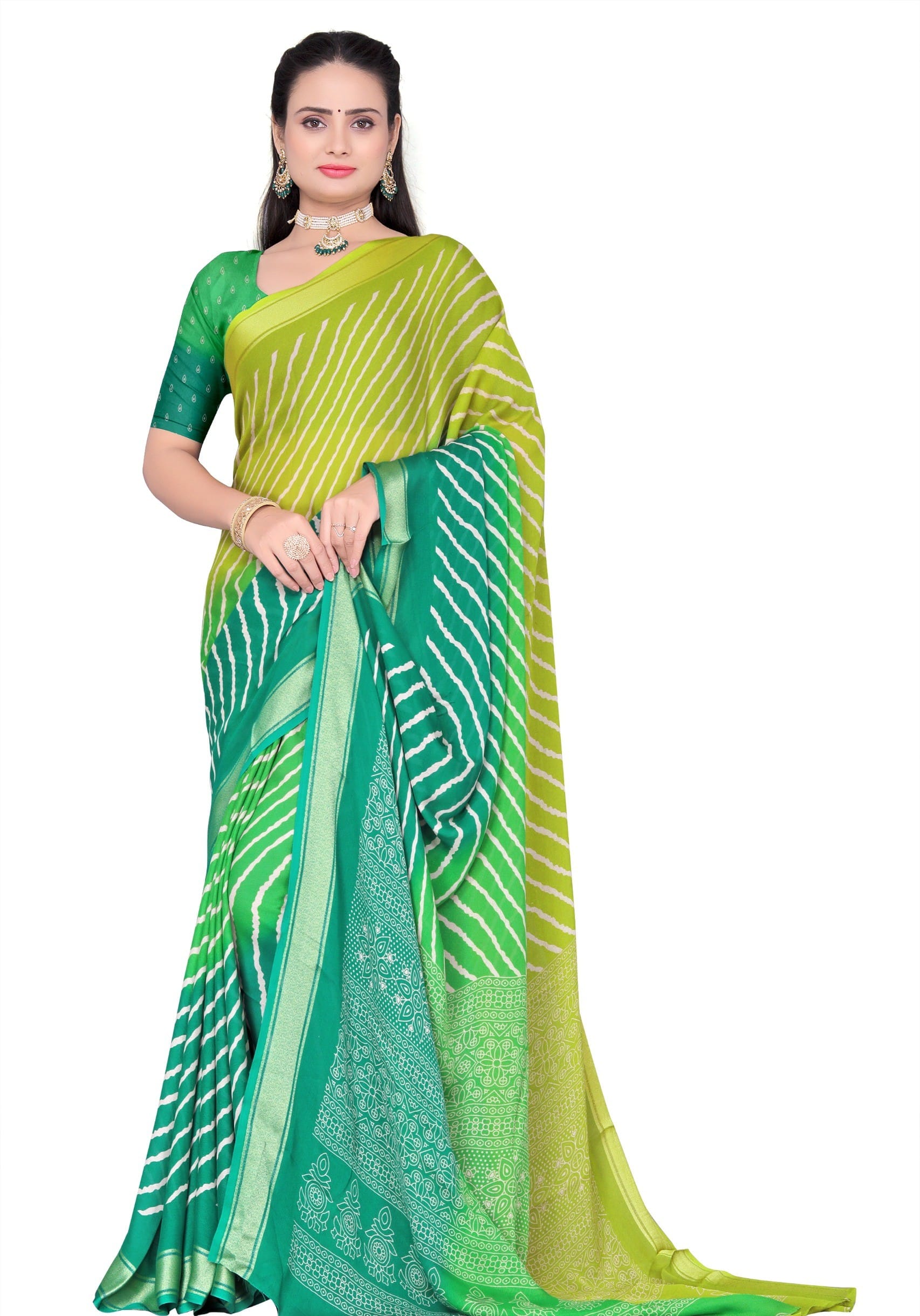 Authenzaa Women's Saree ASWS454