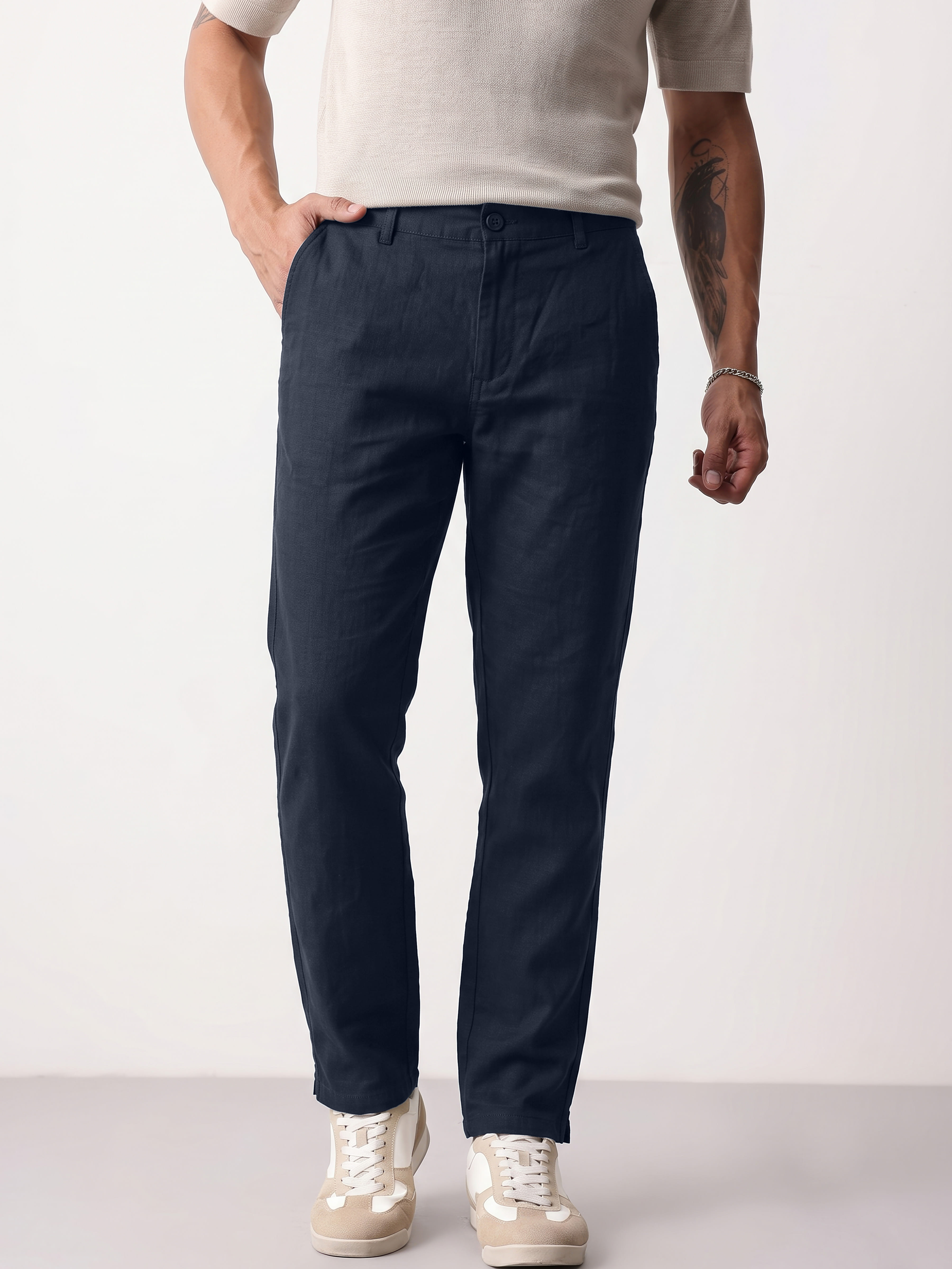 Authenzaa Men's Casual Trouser CTRE077