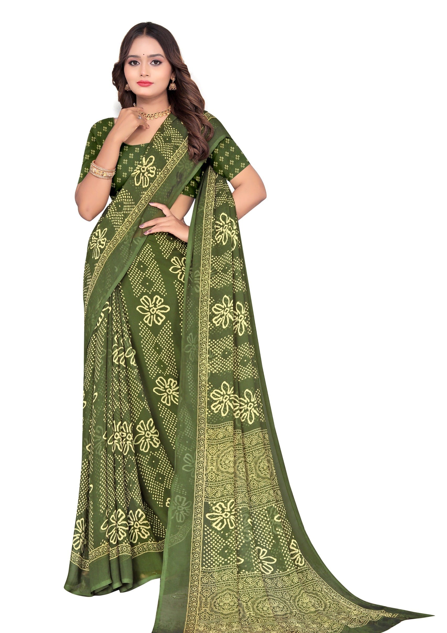 Authenzaa Women's Saree ASWS464