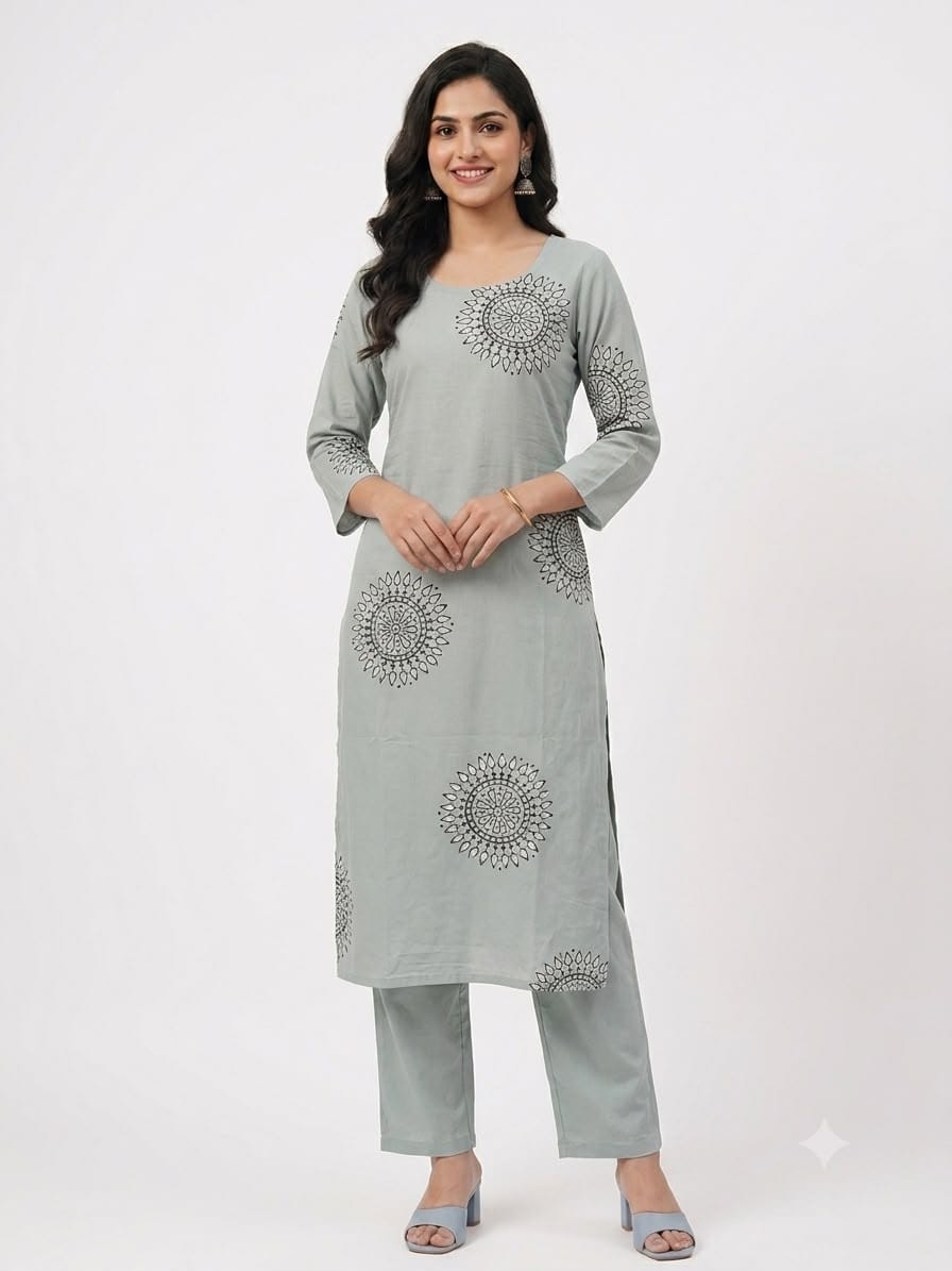 Authenzaa Women's Co-ord Set HFWKS010, L.PISTA