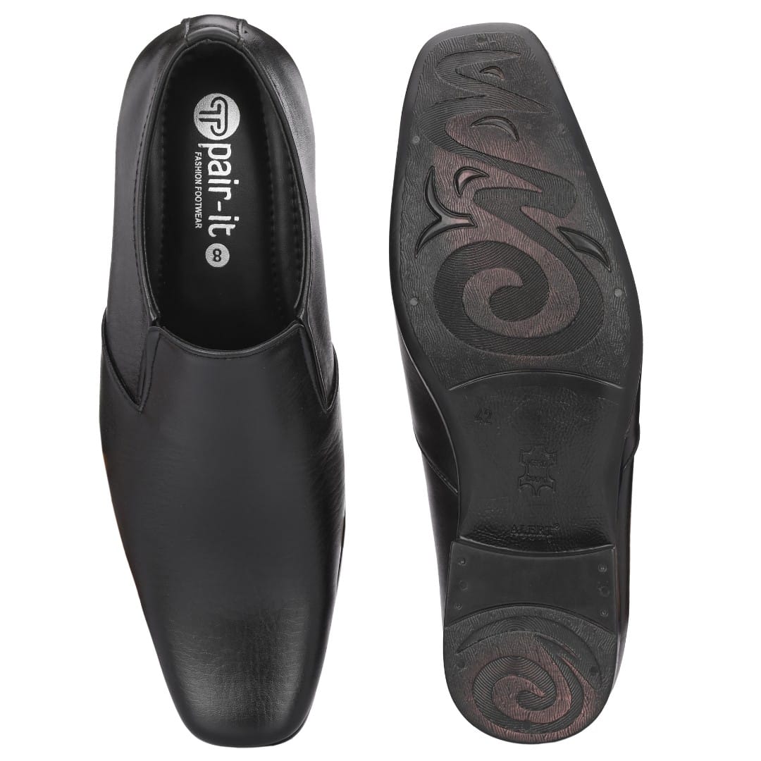 Pair-it Men Moccasin Formal Shoes LZ-RYDER-138 Black